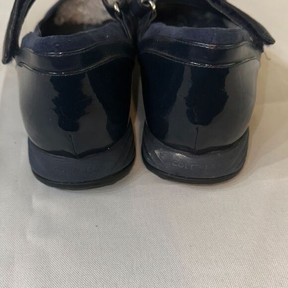 Cole Haan Grand OS Navy Blue Suede/Patten Leather Mary Jane’s Size 7 - Picture 6 of 9